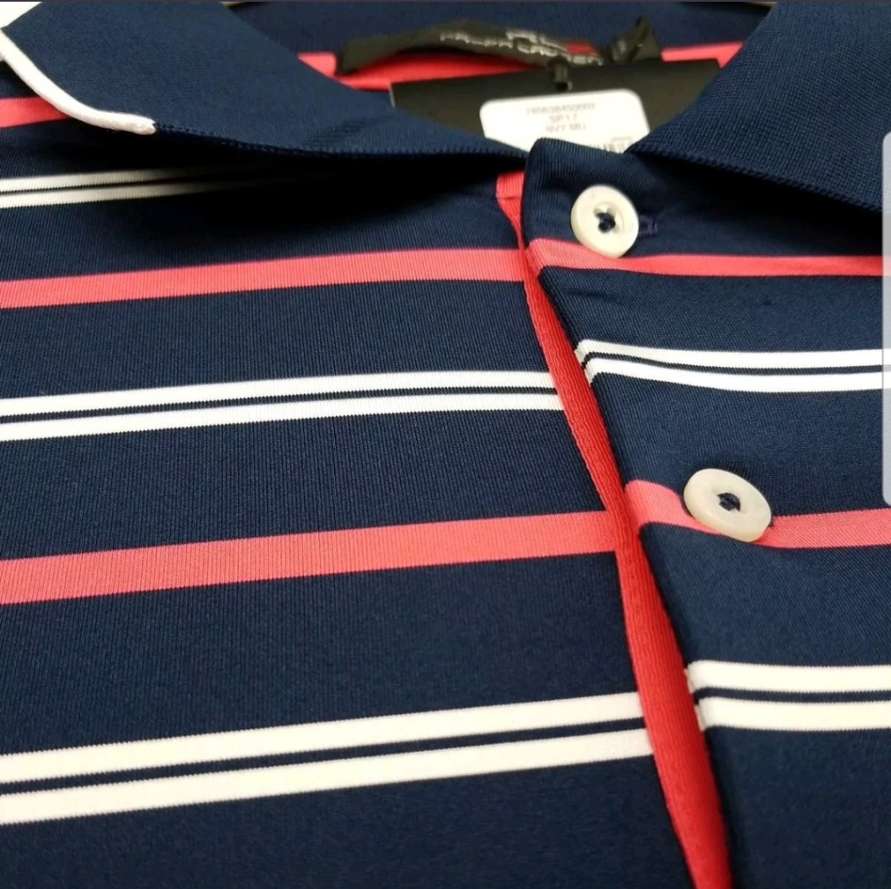Ralph Lauren X Men's Large Polo Shirt Striped (D) - Picture 6 of 6